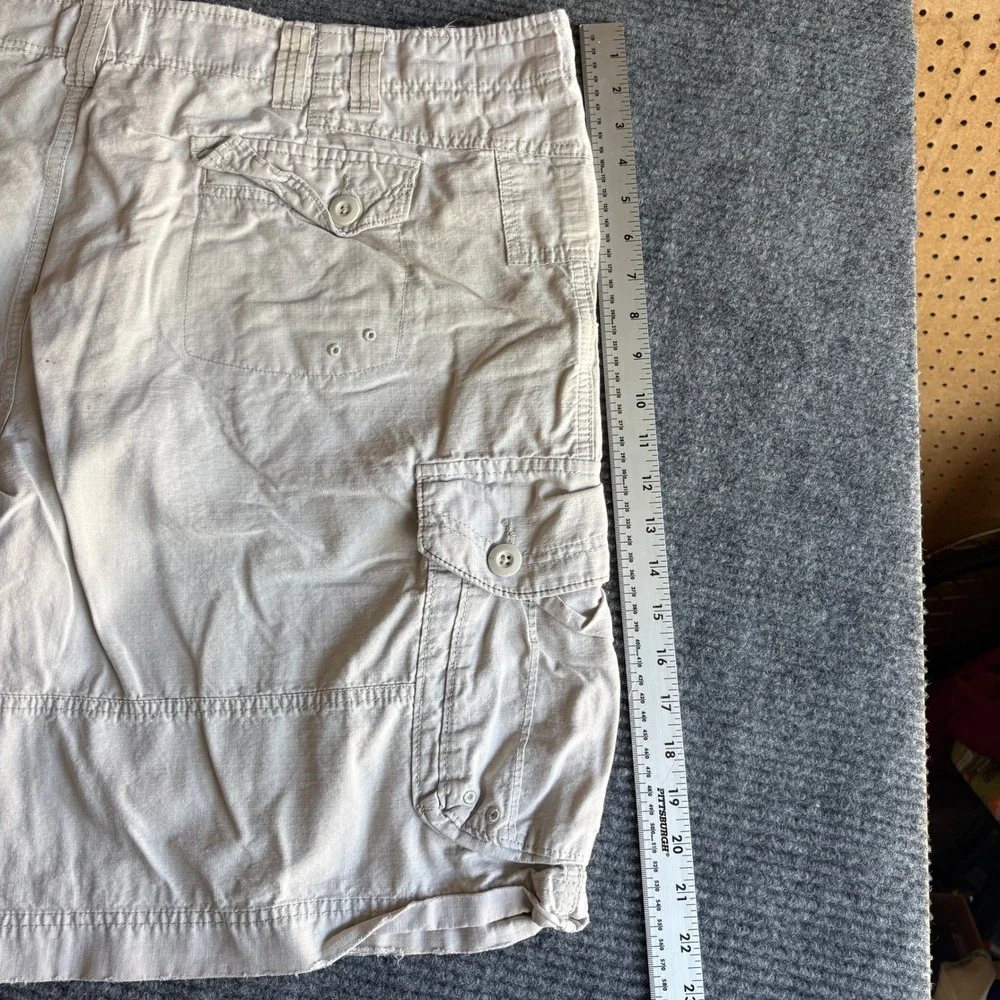 Ocean Pacific Op Mens Cargo Shorts Size 42 Khaki Beige Cotton Multi Pocket 2818